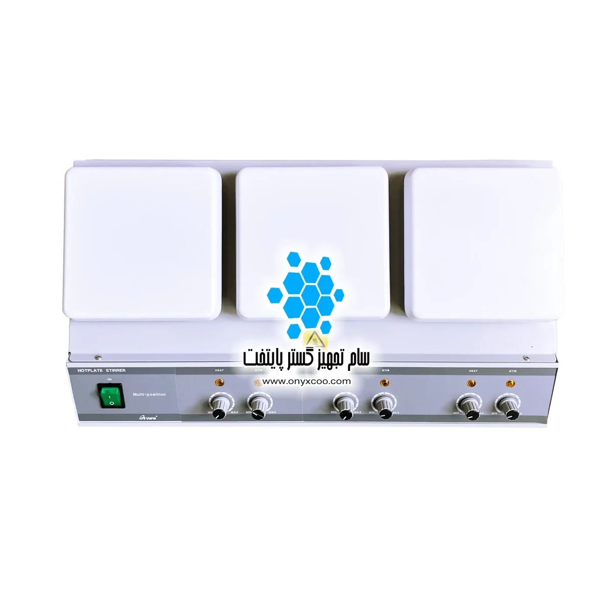 هیتر استیرر سه خانه HS15-03P برند mtops کره جنوبی